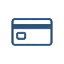 Головна 8 simple minimalist credit card icon blue solid col